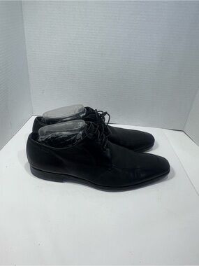 Boss Black Leather Lace-Up Derby Shoes